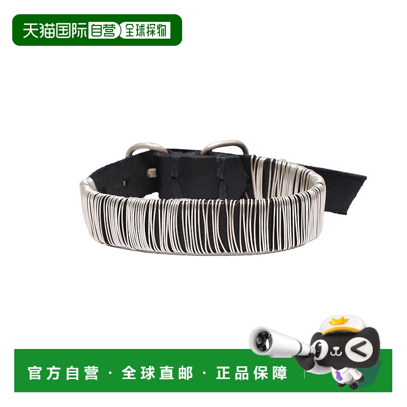 1h可退 日本直邮m.a+男士细版牛皮银饰手链 AF7BL1GR20