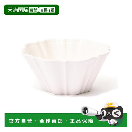 日本直邮Francfranc 白色波浪纹中号碗餐具面碗盘子杯子
