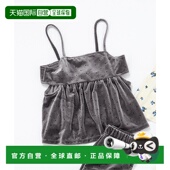 宽松绒面侧开衩背心 1h可退 可套 cours 儿童 日本直邮apres les
