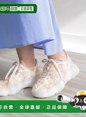 日本直邮RANDA 2WAY 透明花卉运动鞋 RA041BW14196厚底