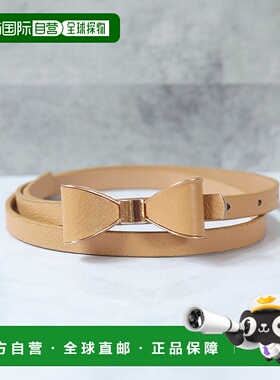 日本直邮florge 丝带主题细款皮革腰带 FL8218EW009482 腰带