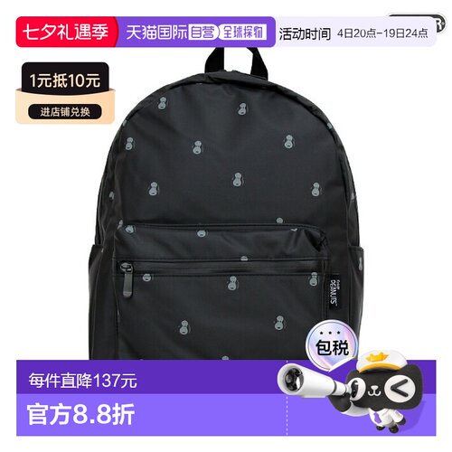 日本直邮Outdoor Products 史努比背包 M 复古花生图案黑色 SY155