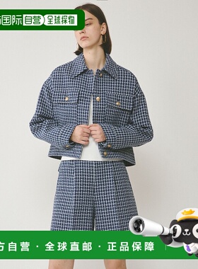 1h可退 日本直邮Diagram女士格纹毛呢外套 0325101333羊毛