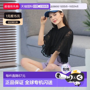 通勤宽松吊带短袖 日本直邮日潮 GF53时尚 花卉透视披肩风衬衫 GRL