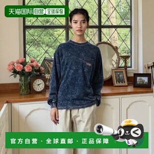 1h可退 日本直邮XLARGE 男女同款化学洗涤LOGO长袖口袋T恤 101253