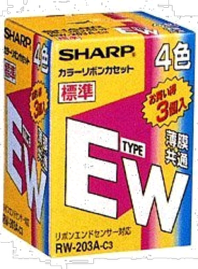 【日本直邮】Sharp夏普打印机墨带EW A4X3多色型办公家用原装进口
