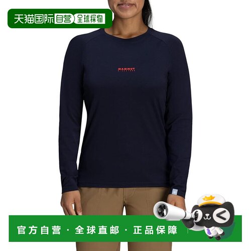 【日本直邮】猛犸象 1016-01040 QD Logo Print女士AF长袖T恤