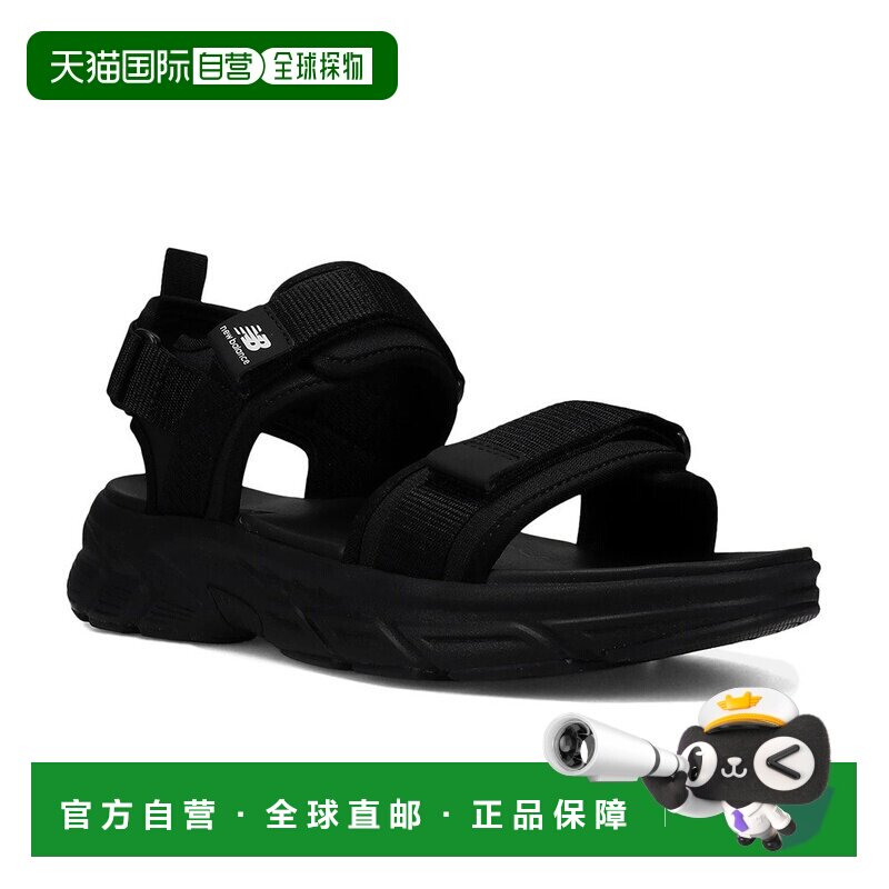 日本直邮New Balance NB 750v2 舒适贴合 沙滩凉鞋 男款 黑色厚底图片