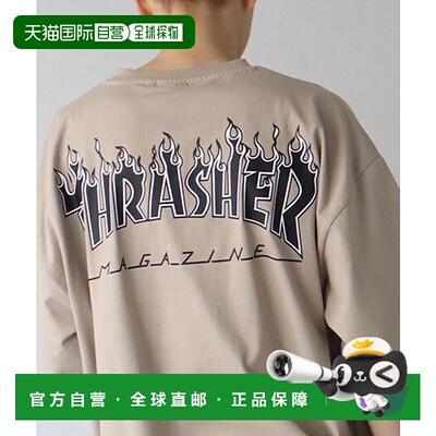 1h可退 日本直邮THRASHER 印花宽松半袖T恤 TH24SU02/TH24SU03/TH