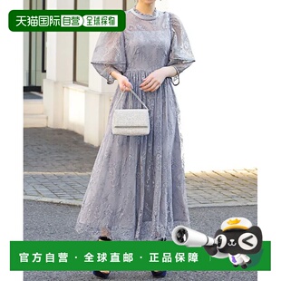 婚礼派对连身裙 1h可退 洋装 女士蕾丝长款 轻盈透亮 日本直邮GIRL