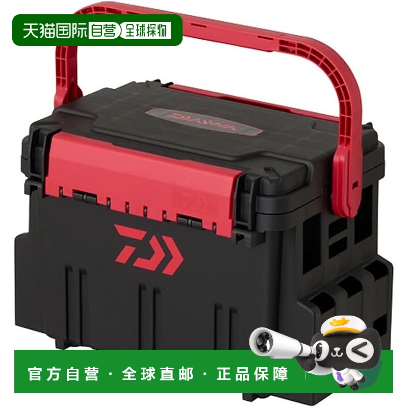 【日本直邮】Daiwa达亿瓦 钓具箱 TB5000 黑/红 钓鱼 箱