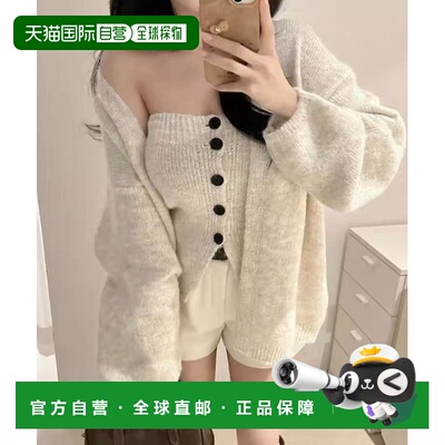 1h可退 日本直邮.KOM 男女同款 针织上衣+开衫两件套 KOMI25a003