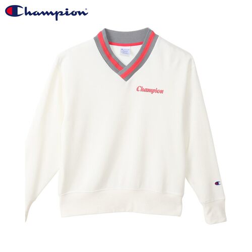 日本直邮Champion Tech Weave Terry 女士V领卫衣 CW-CG002 黑色