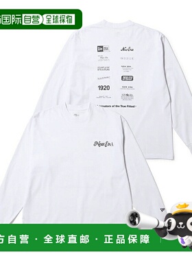 日本直邮New Era 男士长袖大棉质 T恤带 Archive Mix 徽标（14682