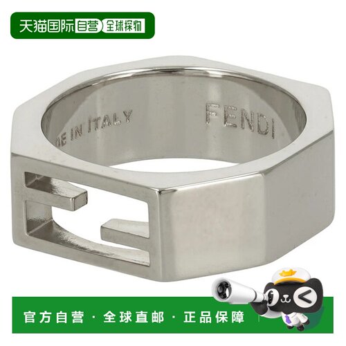 日本直邮Fendi 男士戒指 BAGUETTE 六角形戒指 男女通用礼品 7AJ8