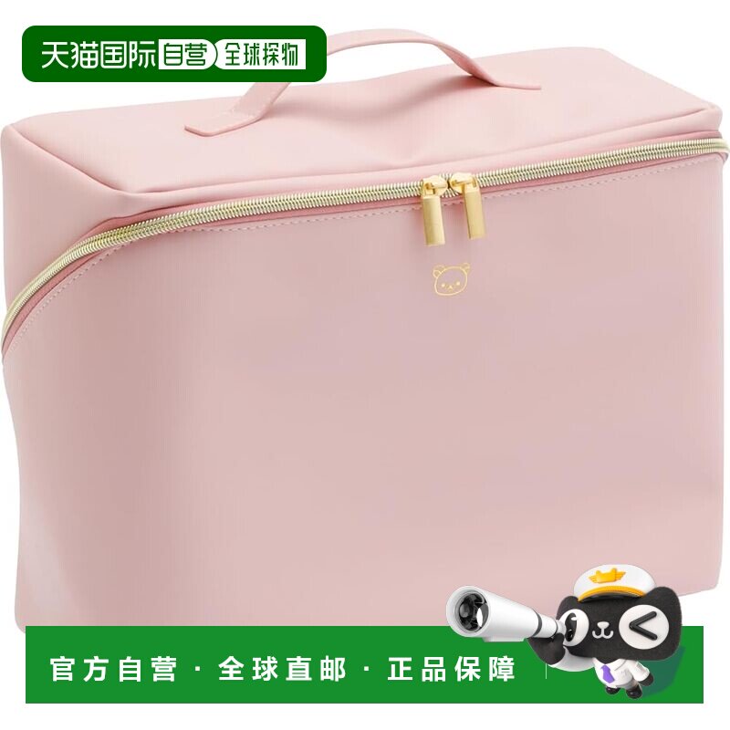 【日本直邮】San-X 轻松熊立牌大收纳袋 粉色 CA68802 H240 x W32图片