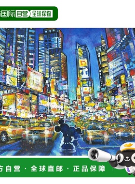 【日本直邮】Tenyo 米奇米妮的繁华都市 1000片透光拼图51.2x73.7
