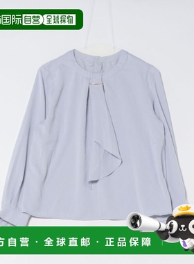 日本直邮tocco closet 女装 雪纺女式衬衫 半透明设计 285202063