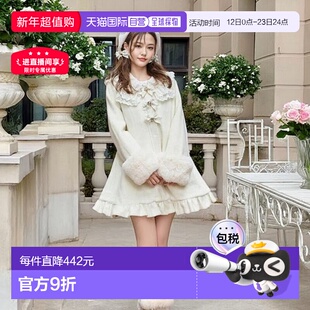 日本直邮日潮 Liz Lisa蝴蝶结水手外套羊毛时尚百搭正品流行穿搭