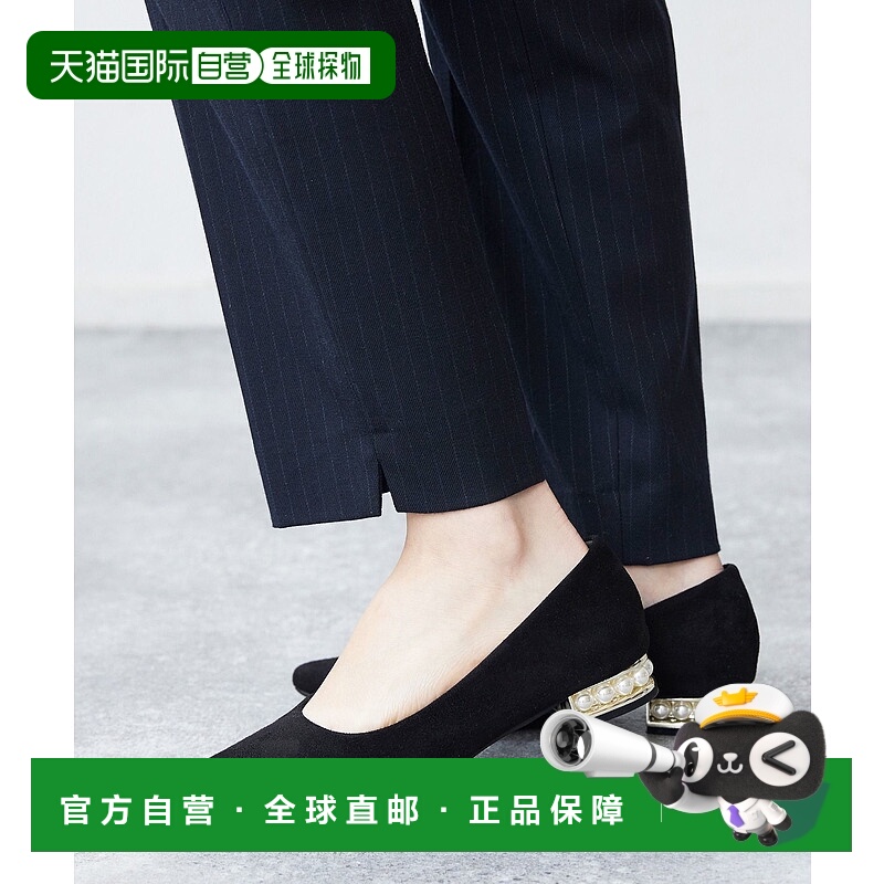 【日本直邮】Menue menue Heel Conscious Pearl Motif 高跟3女鞋