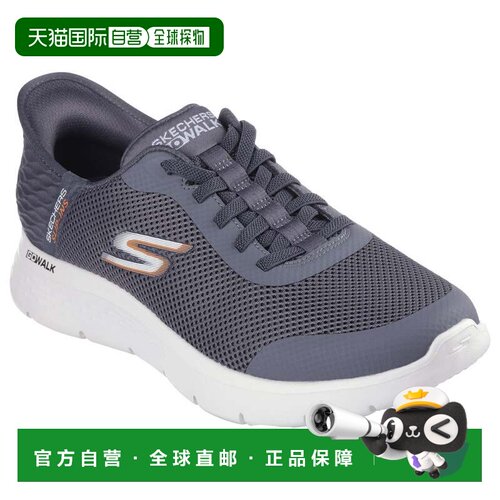 日本直邮Skechers 运动鞋 216324WW 灰色 厚底 一脚蹬 GO WALK