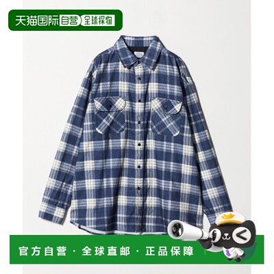 1h可退 日本直邮Steven Alan男装联名款全棉法兰绒格纹衬衫 81115