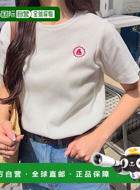 日本直邮KOBE LETTUCE 刺绣logo棉质T恤 [C7469]内搭