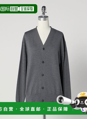 1h可退 日本直邮LOEFF 破洞V领开衫 UNISEX羊毛针织衫