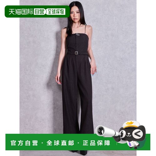 日本直邮GYDA 女装 亮片条纹连体衣 GG金属标装饰 0726403309