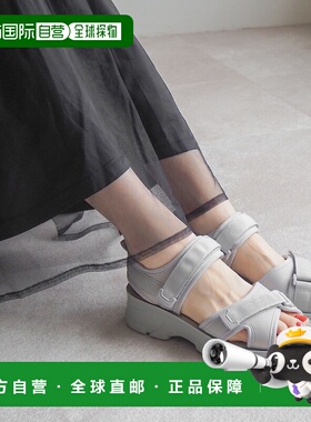 日本直邮VIVIAN 软底魔术贴运动凉鞋（灰色）