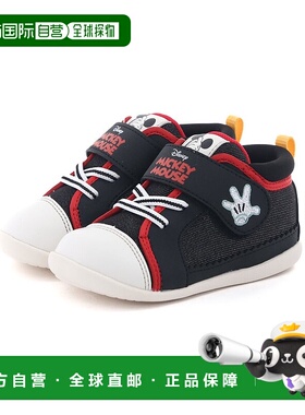 日本直邮 Disney 米老鼠唐老鸭魔术贴儿童运动鞋 DN B1357月星