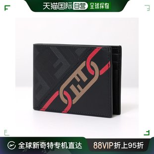 FENDI 钱包钱包无零钱包紧凑 ALE8 自营｜ 皮革男式 7M0303