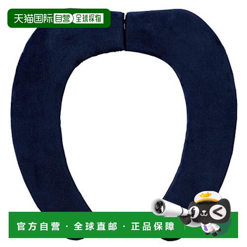 【日本直邮】LEC家用卫生间低弹性马桶坐便圈深蓝色可水洗B0正品