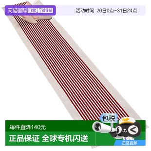 日本直邮 Oka厨房条纹地垫红色家用防滑耐脏加厚速干美观