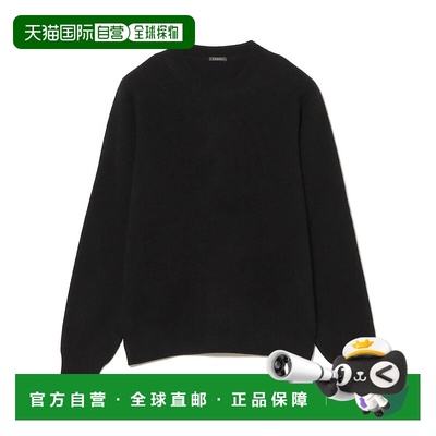 1h可退 日本直邮COMOLI 男装 全羊毛 简约圆领针织衫 短款修身设