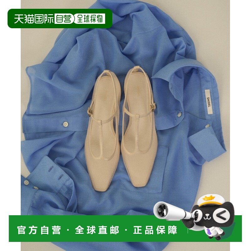 日本直邮SNIDEL 女装 2.6cm粗跟透肤方头T字带高跟鞋 SWGS254622,女鞋,浅口单鞋,淘宝优惠券,粉丝福利购,淘宝优惠卷