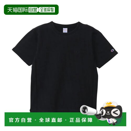 日本直邮Champion REVERSE WEAVE 男士短袖T恤 C3-D301 OFF BLACK