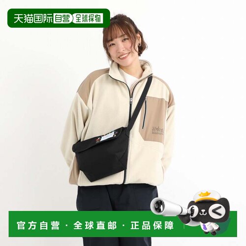 日本直邮DILIGENCE PARLOUR 尼龙斜挎包 黑色邮差包单肩包