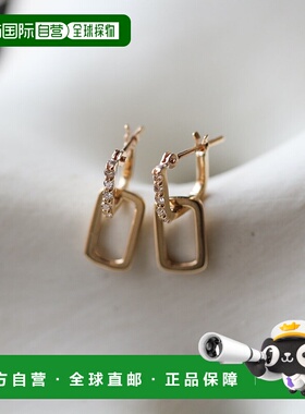 1h可退 日本直邮cui-cui 钻石LIEN系列黄金耳钉 K10YG 778845