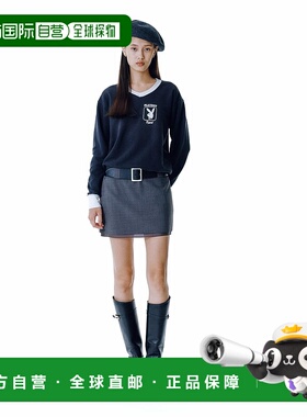 1h可退 日本直邮UNUS 女装 极简风微喇迷你裙 低腰设计 521400908