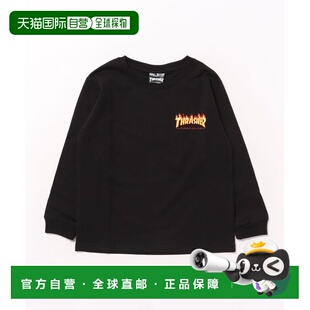 日本直邮THRASHER 儿童 宽松长袖T恤 半袖设计感Logo印花 25A4024