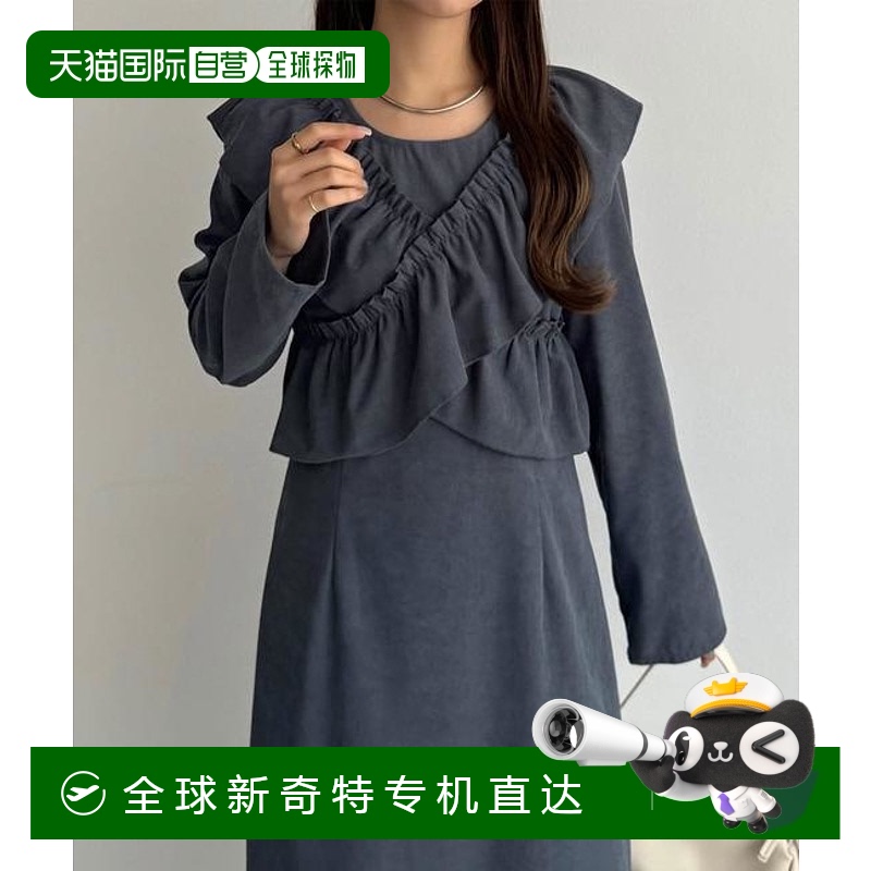 1h可退 日本直邮JUNOAH 卡拉蒂亚 蕾丝 ONE PIECE连衣裙