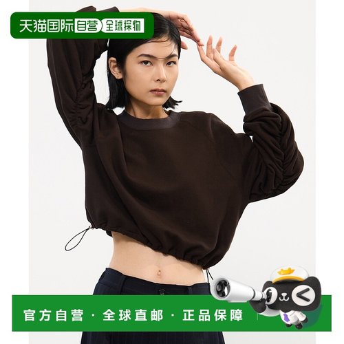 1h可退 日本直邮STUDIOUS 女装 宽松抽绳下摆 蚕丝感 半袖卫衣 12