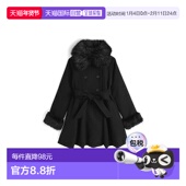 日本直邮GRL毛绒领口袖 口可拆卸含腰带A字廓形皮草大衣外套ZE913