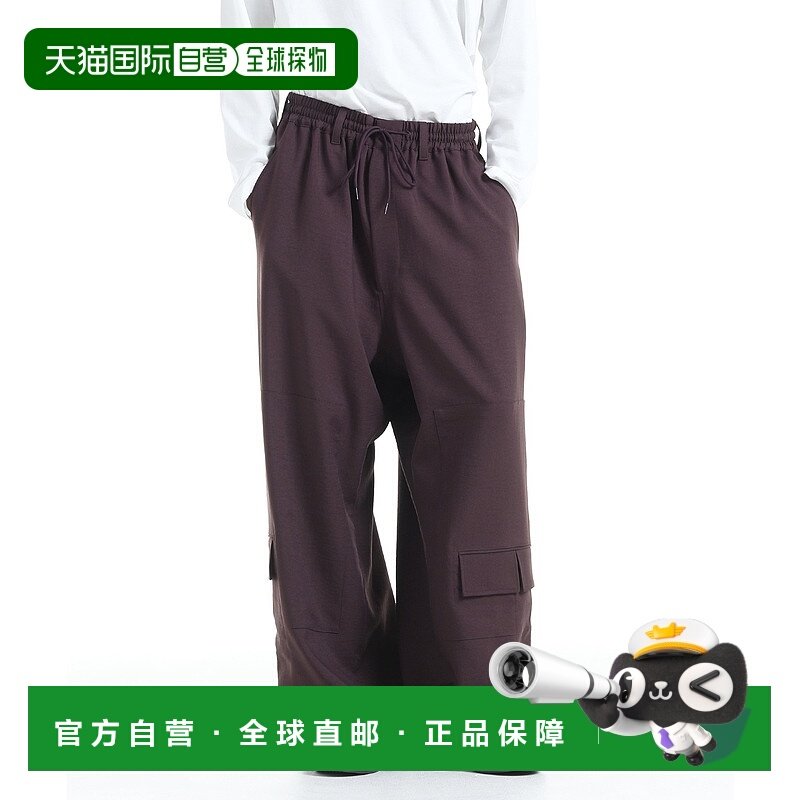 1h可退 日本直邮Y-3 男装 伸缩运动直筒裤 膝下工装袋 KA9546卫裤