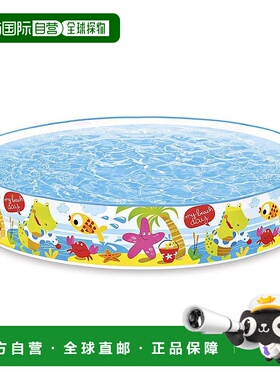 【日本直邮】INTEX 不需充气快装儿童泳池 棕榈树图案 152x25cm