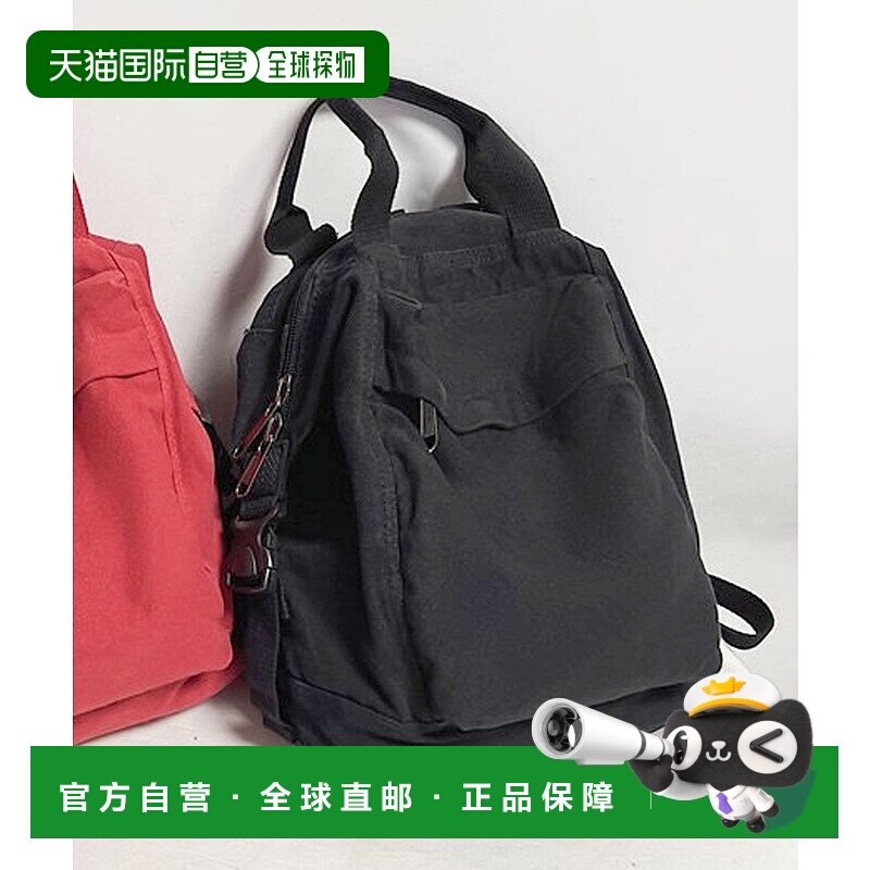 日本直邮florge 双向设计轻便男女通用帆布方形背包 FL8218AW0601