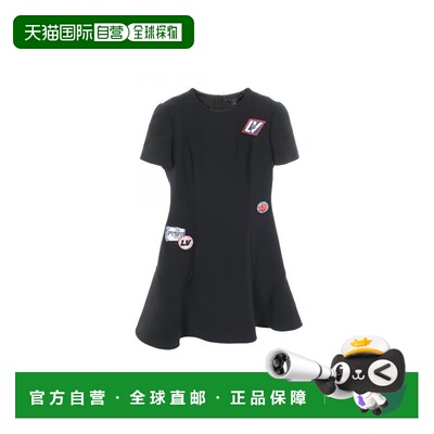 日本直邮中古LV路易威登女A级95新one piece连衣裙羊毛上衣黑色