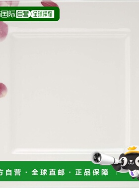 【日本直邮】鸣海玫瑰花盘 24cm 红色 52064-5599骨瓷