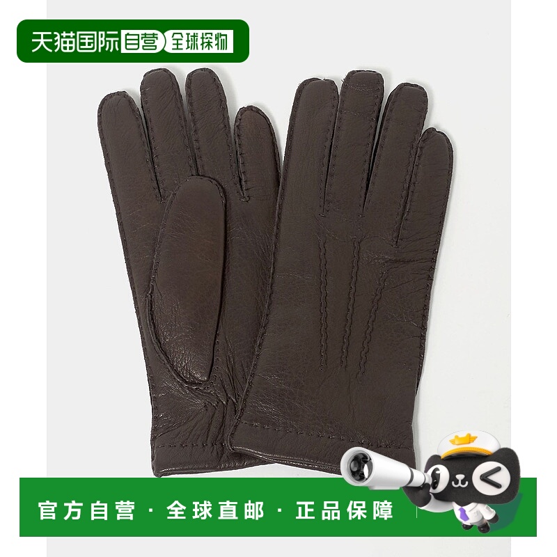 1h可退 日本直邮PIERO RESTELLI 男装 鹿革 羊毛内里 手套 133730